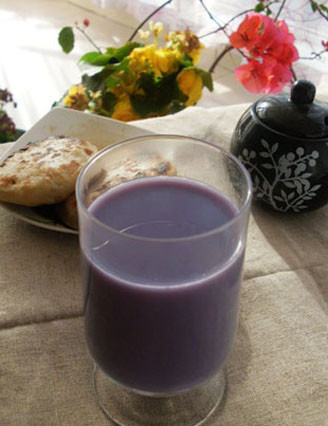 紫薯山药豆浆的做法和食疗功效